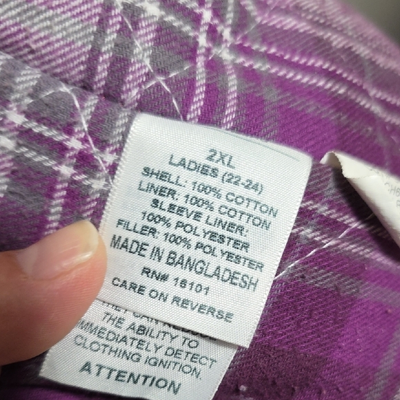 Women's Purple Utility Jacket - Picture 4 of 7